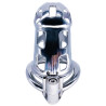 FUKR Cage de chasteté en métal Cobra Steel 10 x 3.7cm